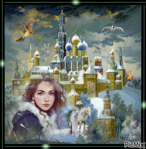 Fairytale castle. - GIF animasi gratis