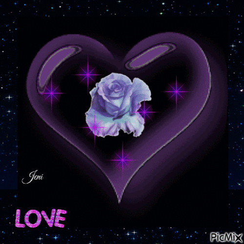 Purple heart - Besplatni animirani GIF