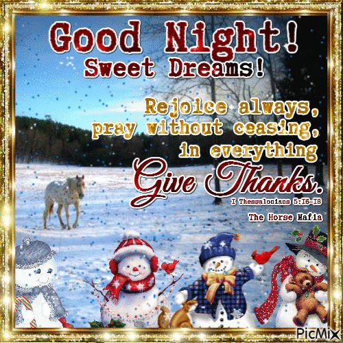 The Horse Mafia - Good Night Sweet Dreams - Ingyenes animált GIF