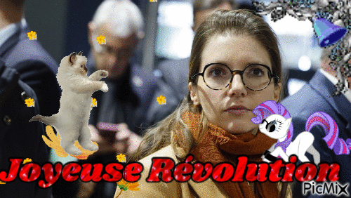 Aurore Bergé révolution - Darmowy animowany GIF