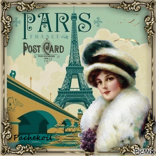 Paris vintage - Bezmaksas animēts GIF
