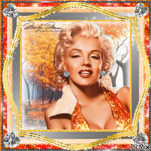 Marilyn Monroe, Actrice, Chanteuse américaine - GIF animado grátis