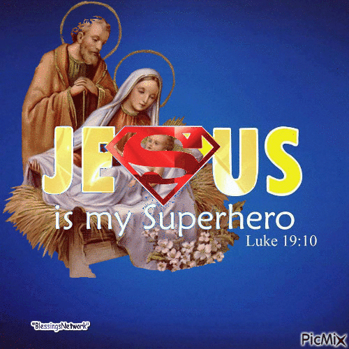 Jesus is my Superhero - Gratis animeret GIF