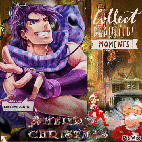 Merry Christmas!? | JJBA - Ingyenes animált GIF
