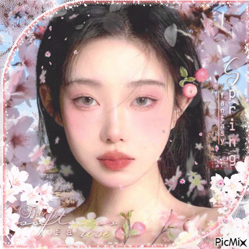 Beautiful Korean Girl - GIF animado gratis