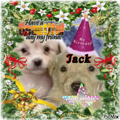 happy bday jack, my friend. - Ücretsiz animasyonlu GIF