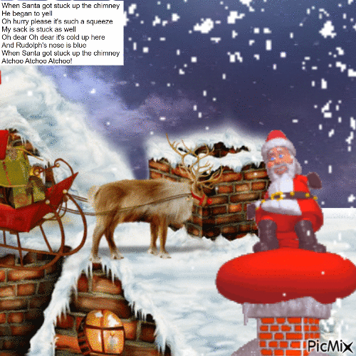 Santa Claus is coming - Ilmainen animoitu GIF