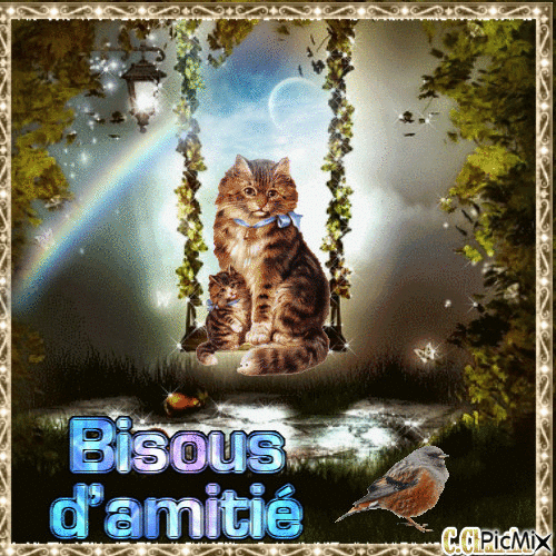 BISOUS D'AMITIE - Безплатен анимиран GIF