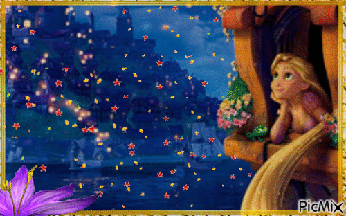 Contos de Grimm "Raponzel" - GIF animé gratuit
