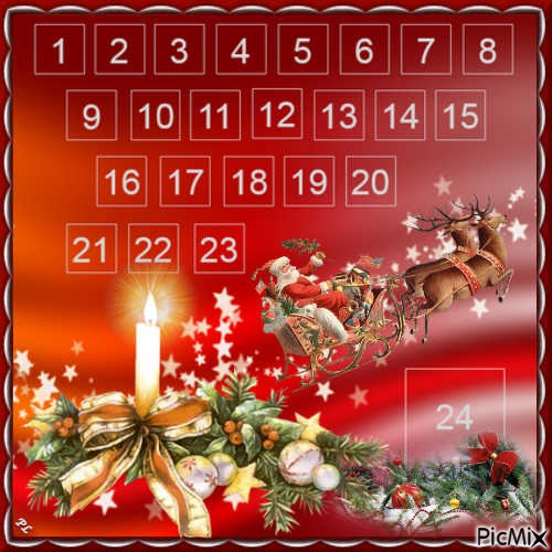 Advent Calendar / Avent Calendrier - Free PNG