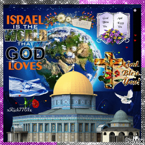 ➕  God Bless Israel  Oct 15th,2023  by xRick - Kostenlose animierte GIFs