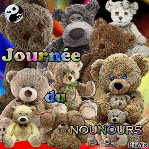 Teddy Bear Day - GIF animado grátis