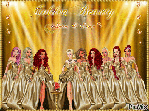 Golden Beauty Awards - GIF animate gratis