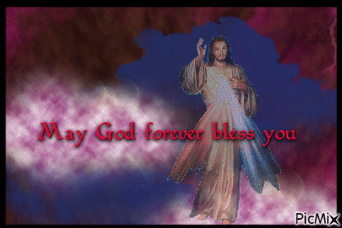 May God forever bless you💗✝ - GIF animate gratis