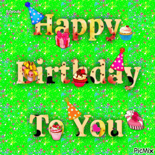 Happy birthday to you - Zdarma animovaný GIF