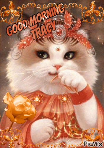 Orange Kitty - GIF animado gratis