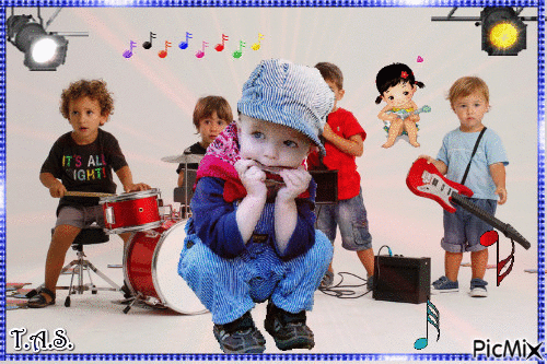 L'enfant et la musique - Darmowy animowany GIF