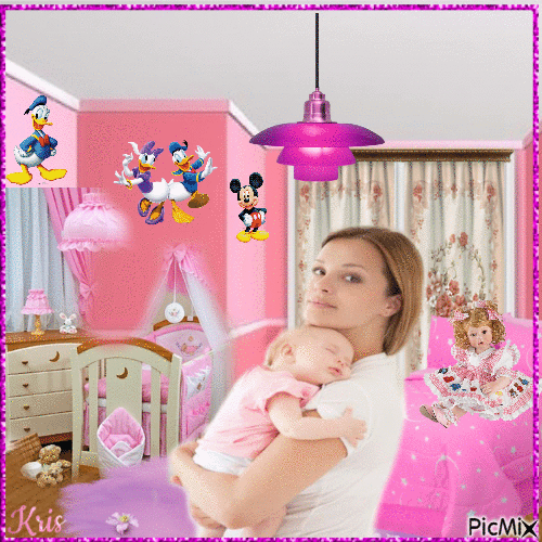 Ma chambre de petite fille - Darmowy animowany GIF