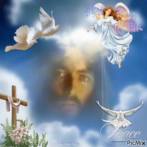 Gesù ci ama - Laurachan - GIF animasi gratis