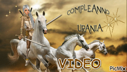 compleanno Urania - GIF animé gratuit