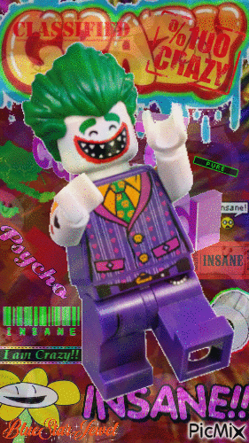 Lego Joker - Animovaný GIF zadarmo