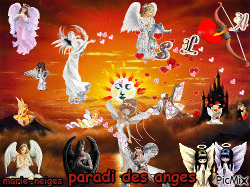 le paradis des anges - GIF animado gratis