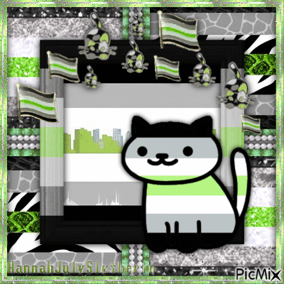 {{Agender Kitty in the Agender City}} - GIF animate gratis