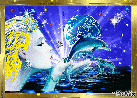 delfiny - Бесплатный анимированный гифка