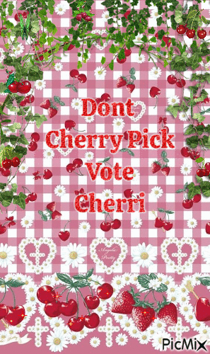 Dont cherry pick vote cherry - GIF animé gratuit