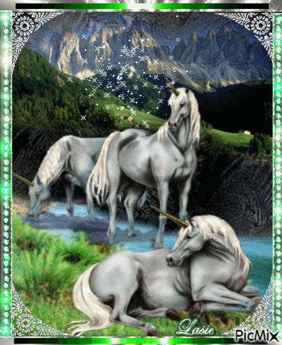 Mes belles et jolies Licornes ♥♥♥ - GIF animé gratuit