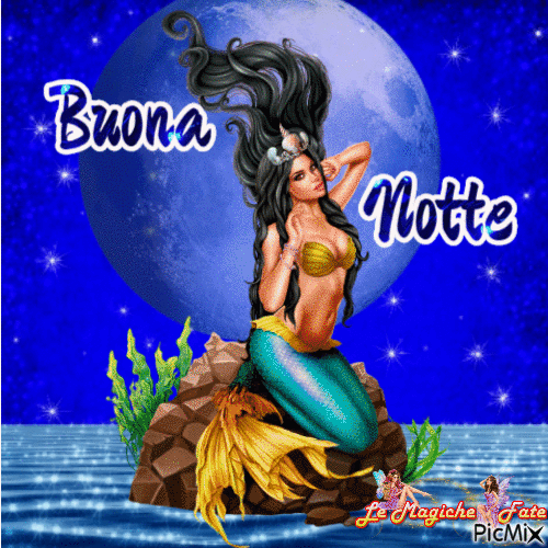 sirena notte - Бесплатный анимированный гифка