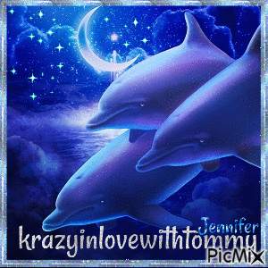 Dolphin Signature for a friend - Ingyenes animált GIF