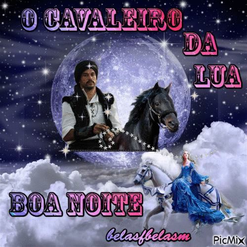 O cavaleiro da lua - Бесплатный анимированный гифка