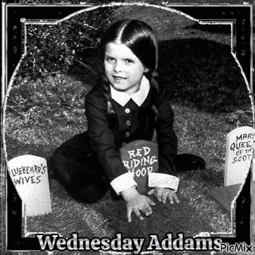 Wednesday Addams - Zdarma animovaný GIF