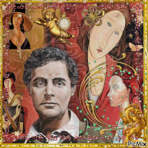 Femme - Modigliani - Gratis geanimeerde GIF