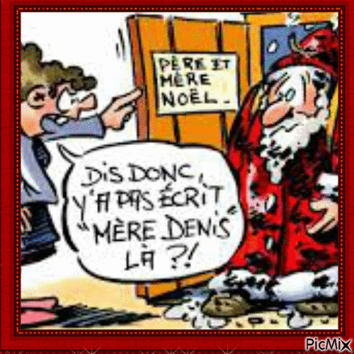 Humouristique Père Noël - Ücretsiz animasyonlu GIF