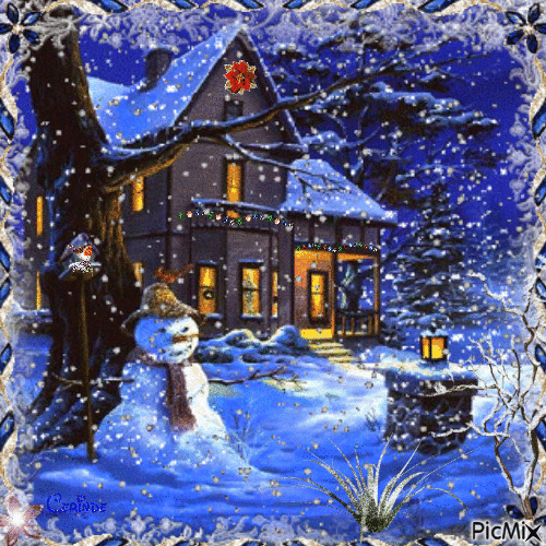 *Christmas cottage! - Бесплатни анимирани ГИФ