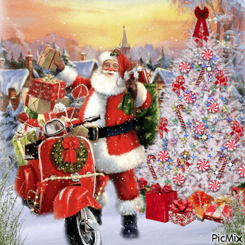 Weihnachtsmann - GIF animado grátis