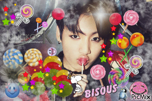 Jungkook-dealer de sucettes :) - Darmowy animowany GIF