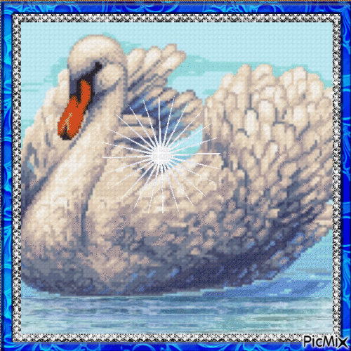 лебедь - GIF animate gratis