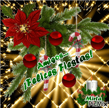 Felices Fiestas! - Безплатен анимиран GIF