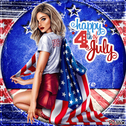 Happy 4th Of July - Безплатен анимиран GIF