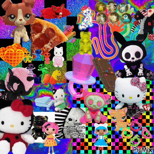 Plushie and Toys Scene edit - Bezmaksas animēts GIF