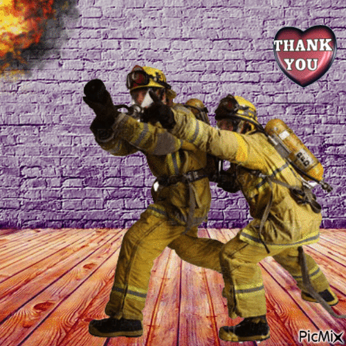 Firefighters (my 2,60th PicMix) - GIF animate gratis