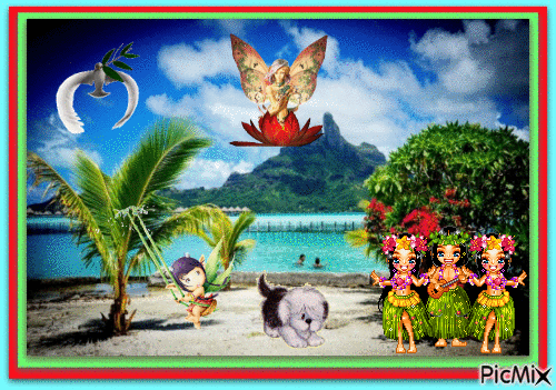Bora Bora - GIF animado grátis