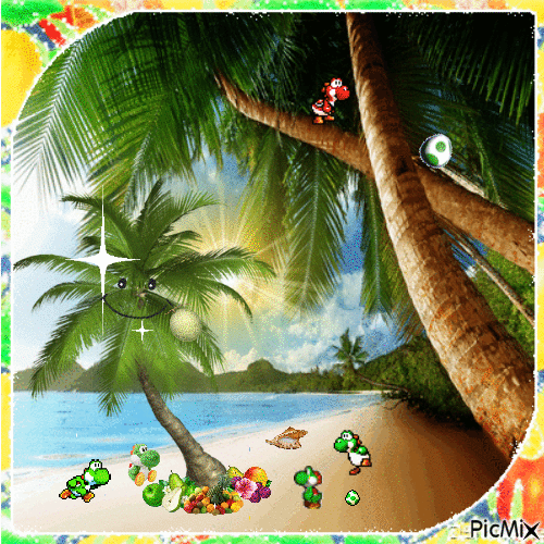 Happy Yoshis - 無料のアニメーション GIF