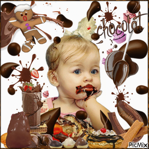 Baiser chocolat - Animovaný GIF zadarmo