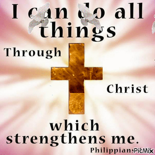 I can do all things in Christ - GIF animado grátis