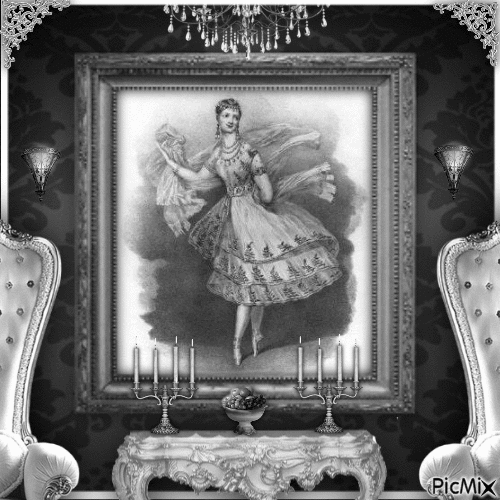 Ballerina-Rococo Style-RM-09-20-23 - GIF animate gratis