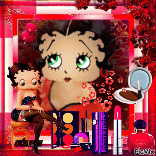 1 er place Betty Boop, concours - 免费动画 GIF